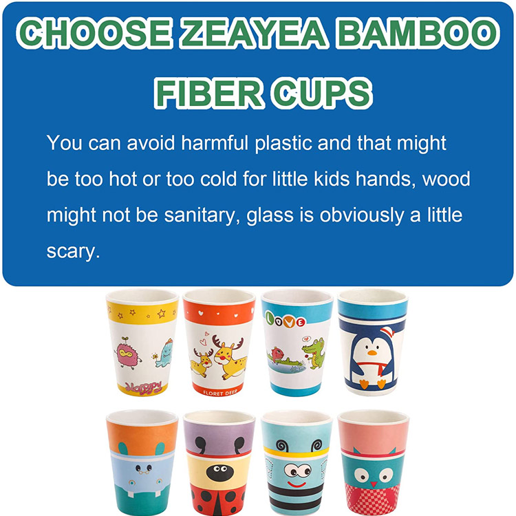 BPA-vabad korduvkasutatavad koomiksite joogitopsid bambusest lastele - 4 