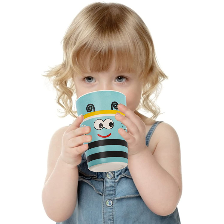 BPA-vabad korduvkasutatavad koomiksite joogitopsid bambusest lastele - 5 