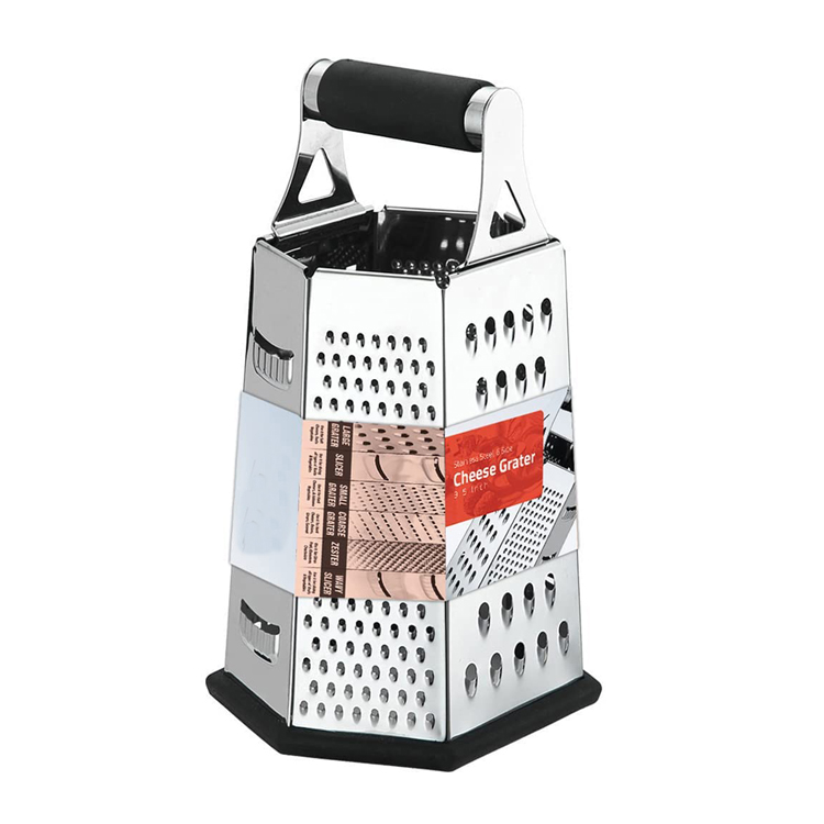 6 Sides Stainless Steel Kitchen Cheese Grater