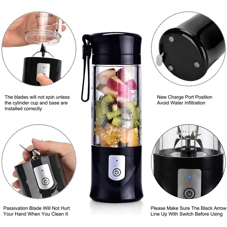 Portable Travel Machine Mini Fruit Juicer Blender - 5