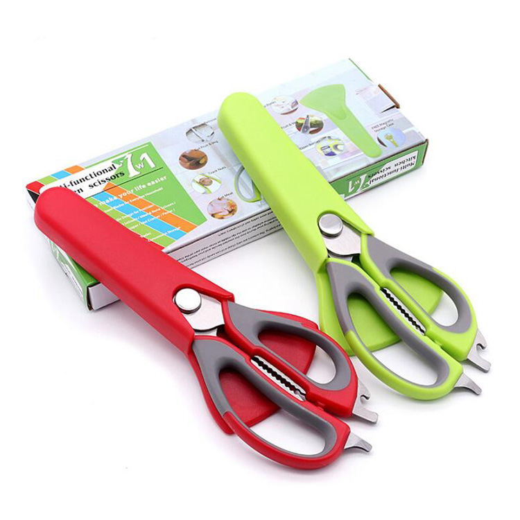 7 In 1 Stainless Steel Culinary Kitchen Food Scissors