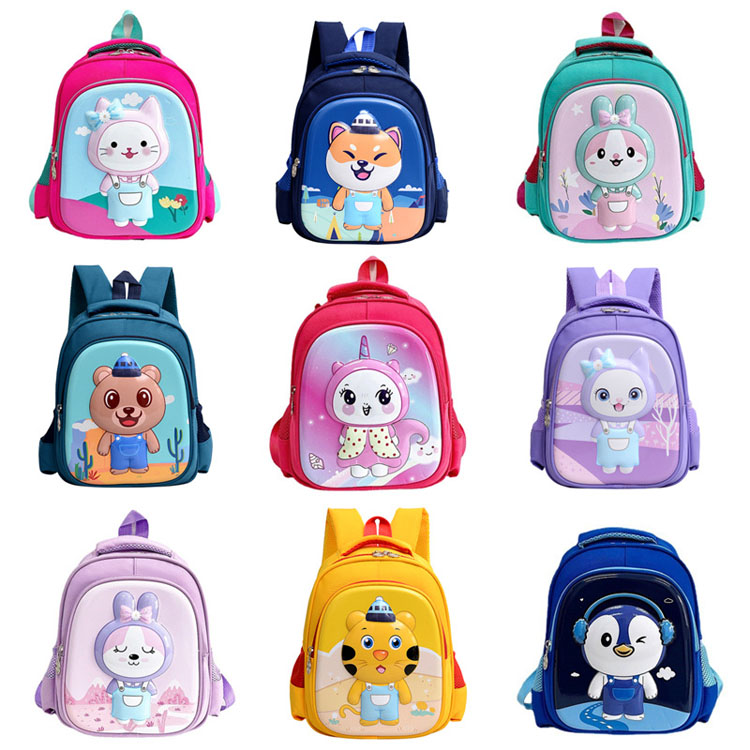 Neoprene School Bags Kindergarten Kids Cartoon Backpack - 8