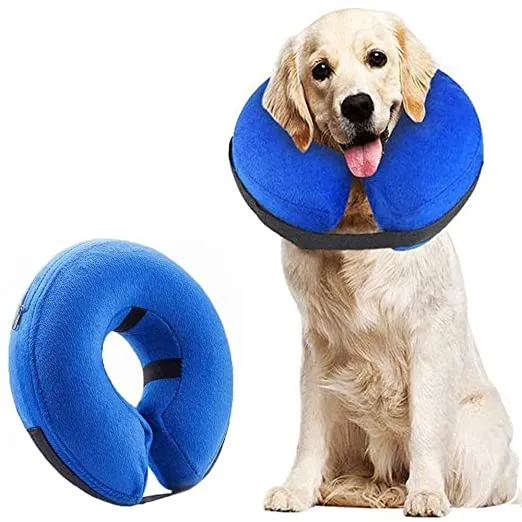 Adjustable Soft Inflatable Dog Protective Pet Recovery Collar