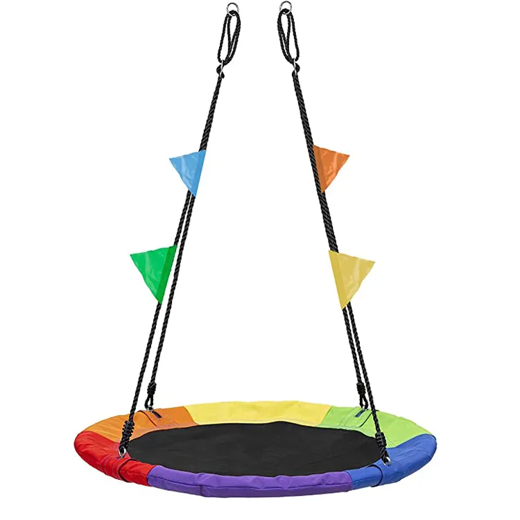 Sân sau treo ngoài trời Saucer Tree Kids Swing