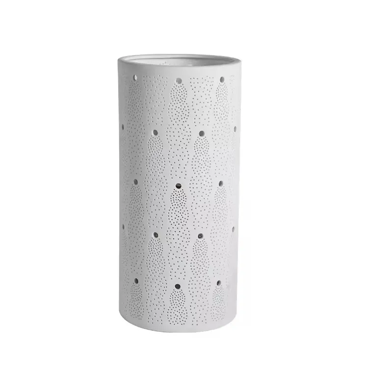 Ceramic Factory Custom High quality Cylinder Table Lamp