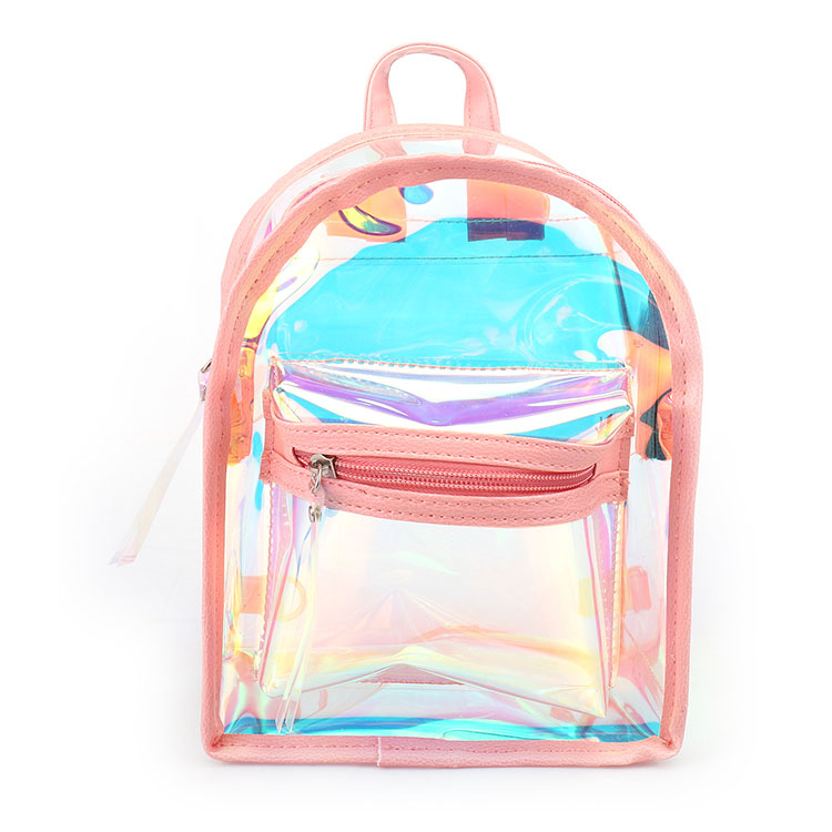 حقيبة جيلي ليزر شفافة ملونة