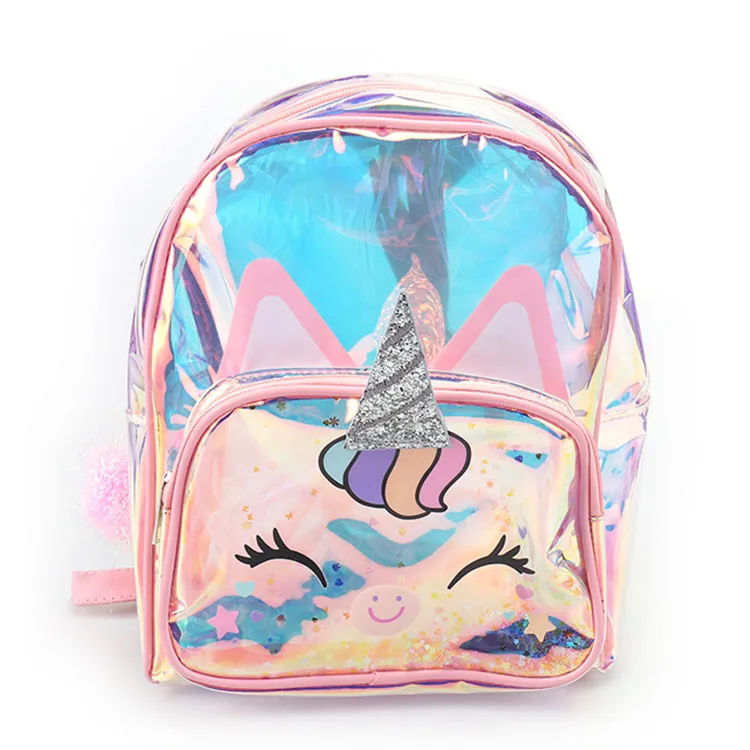 حقيبة مدرسية ملونة للأطفال يونيكورن