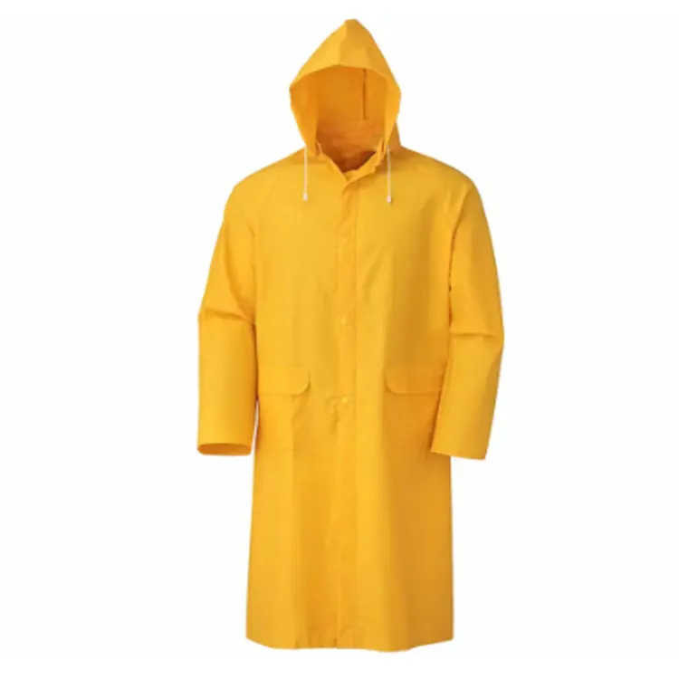 Custom Heavy Duty Rain Coat PVC Waterproof Rain Poncho