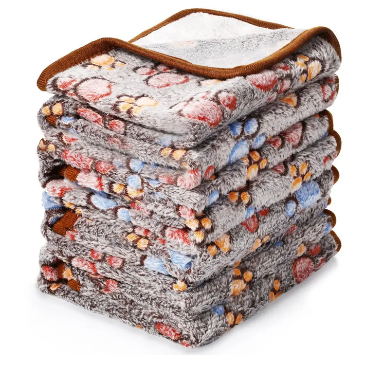 Моющееся мягкое флисовое одеяло для собак премиум-класса из фланели для домашних животных