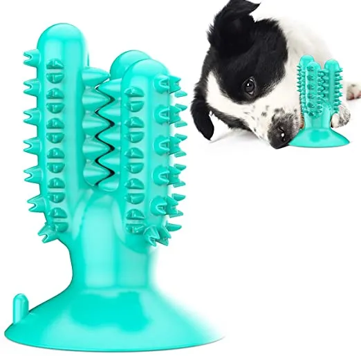 Brinquedo para mastigar escova de dentes para limpeza de cachorro