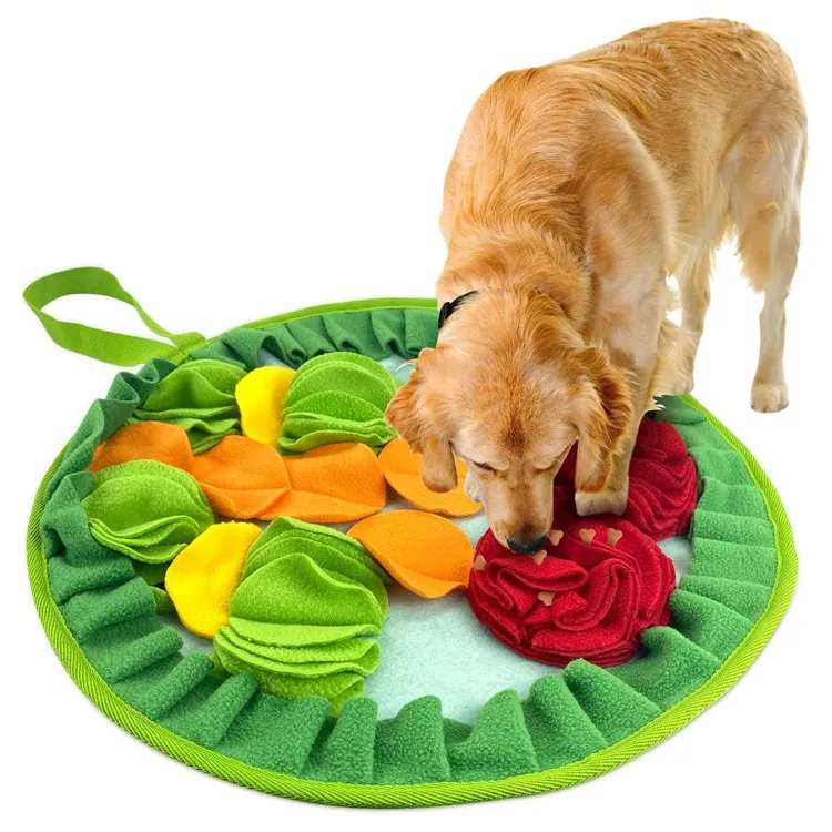 Dog Feeding Pet Snuffle Mat with Hanging Rope