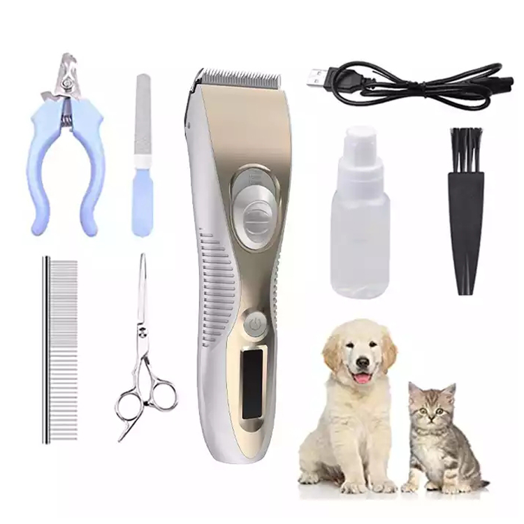 Cordless Pet Grooming Clipper Kit Dog Hair Trimmer