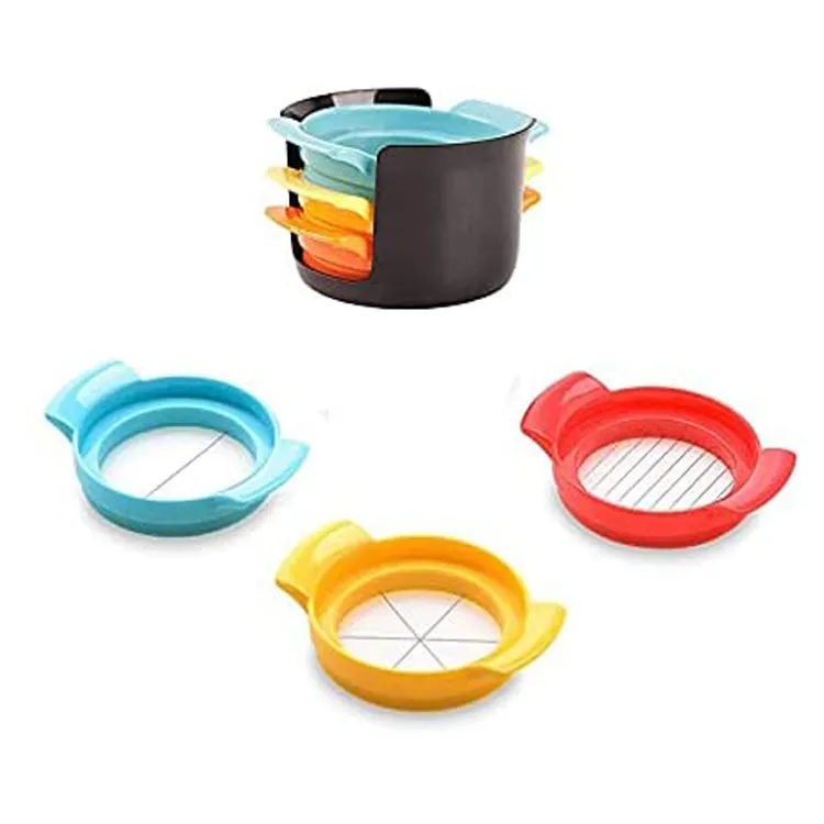 Durable Kitchen Tool Multifunctional 3 In 1 Egg Slicer