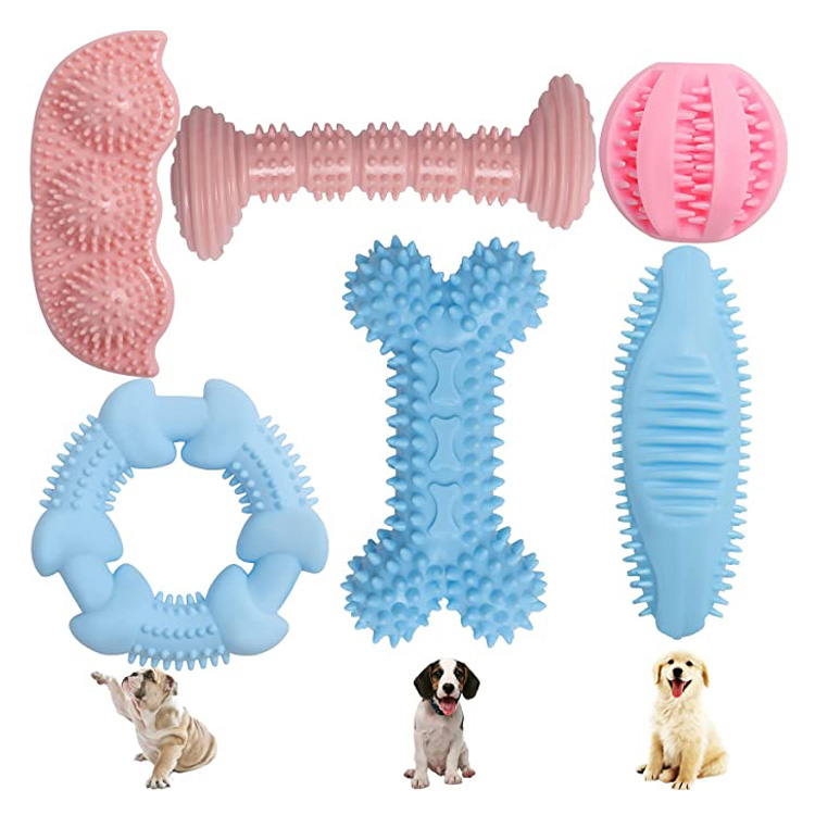 Brinquedos de dentição duráveis ​​para cachorros mastigadores agressivos
