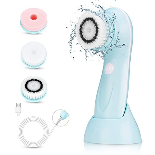 Cepillo limpiador facial sónico vibrante eléctrico Spin