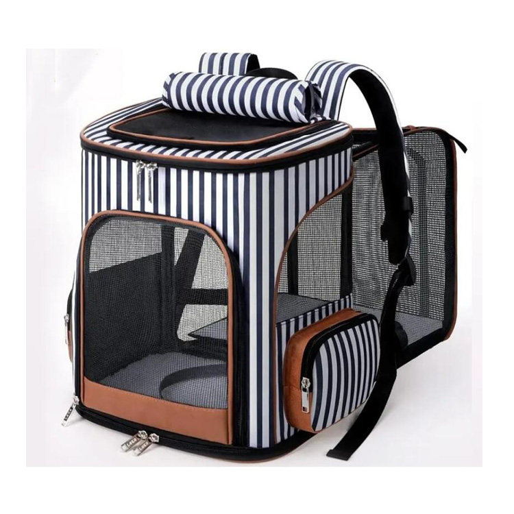 Expandable Travel Dog Carrier Cat Backpack with Breathable Mesh