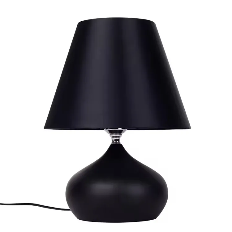 Factory Nordic Bedroom Bedside Lamp Mini Black Table Lamp