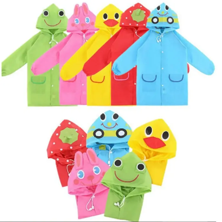 Funky Waterproof Cartoon Animal Children's Clothing Raincoat