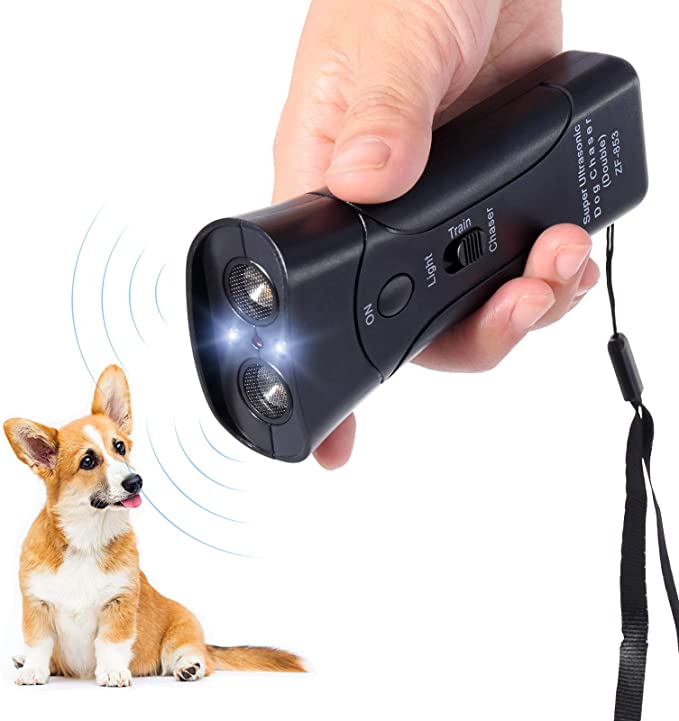 Dispositivo de disuasión de ladridos de perro entrenador ultrasónico de mano