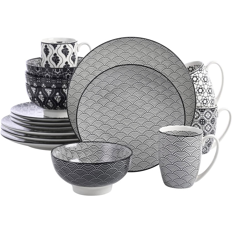 Haruka Ceramic Dinnerware Set Cups Plates and Bowls