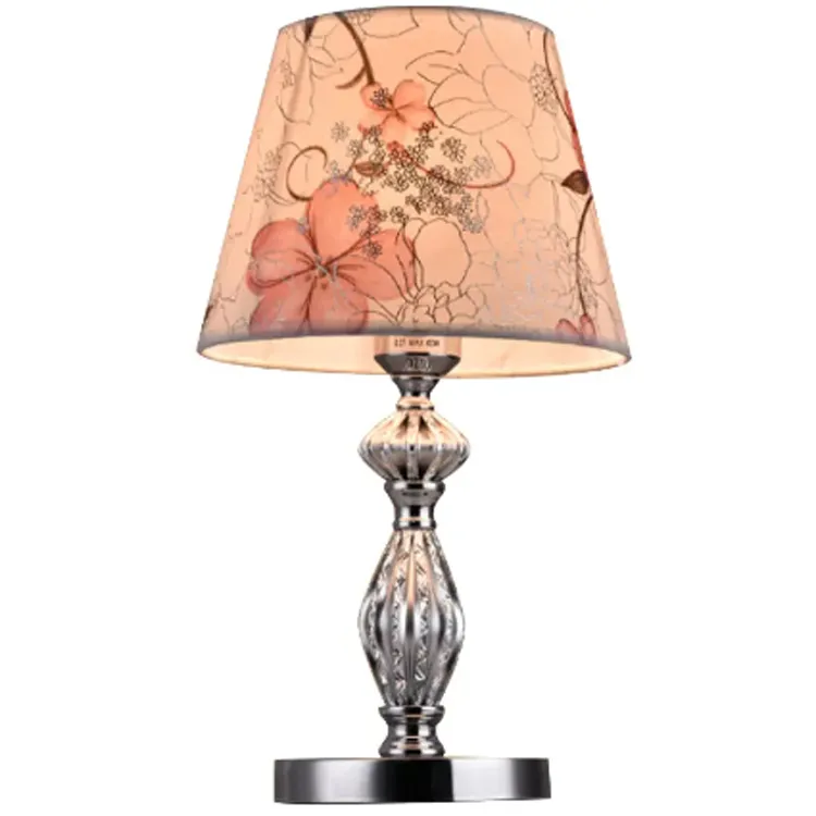 Home Decor Modern Luxury Bedside Fabric Shade Table Lamps