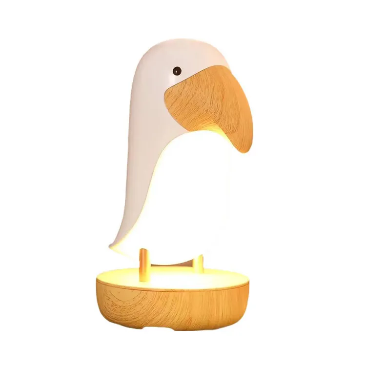 Home Decor Touch Dimming Cordless Bedside Bird Desk Lamp