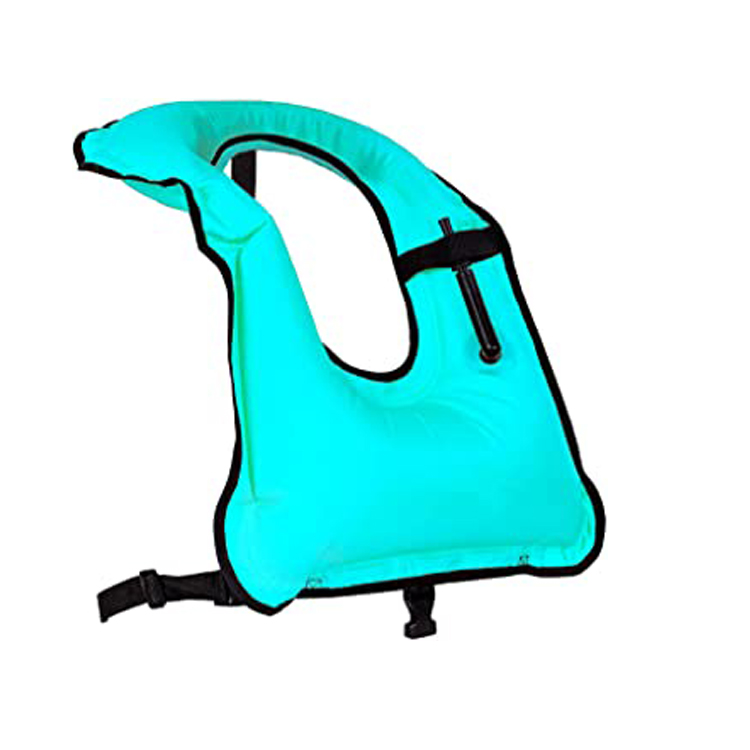 Inflatable Safety Jacket Portable Swim Life Snorkel Vest