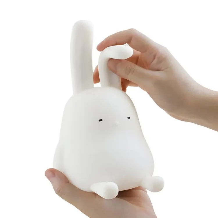 Kids Gift Silicone Rabbit Kids Nightlight Bunny Desk Lamp