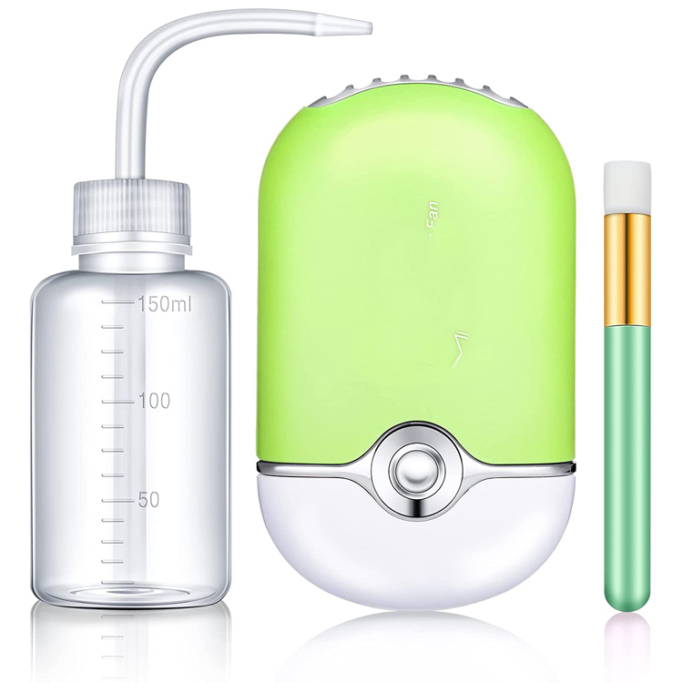 Lash Shampoo Brushes USB Mini Portable Fans
