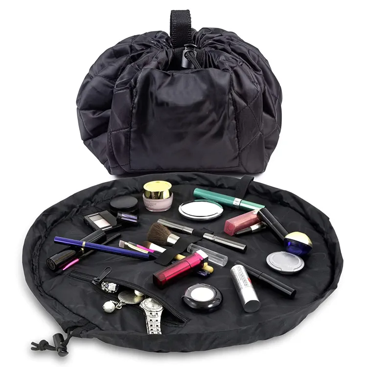 Portable Travel Cosmetic Organizer Makeup Drawstring Bag