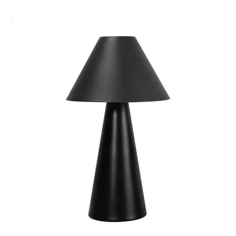 Metal Iron Cordless Rechargeable LED Mushroom Table Lamp