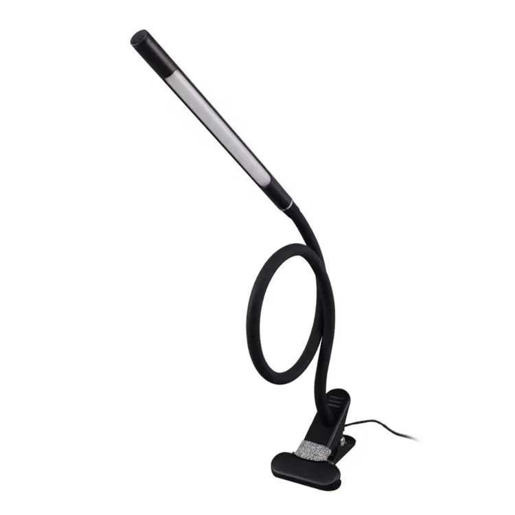 Deasc Clip Lampa Nua-Aimseartha Taobh Leapa USB LED Lampa Tábla Solúbtha