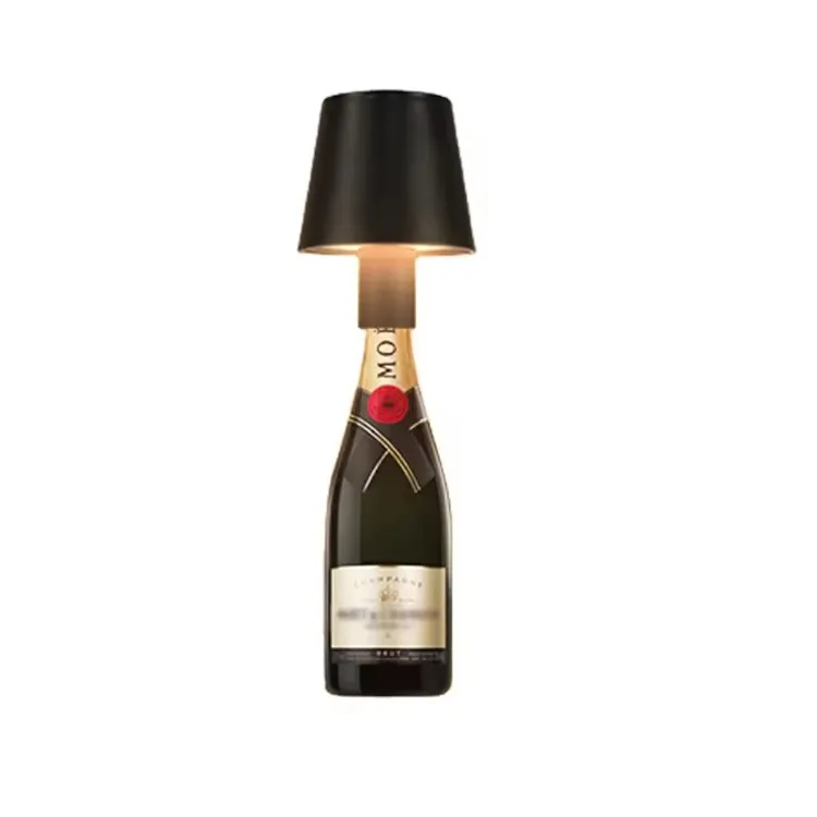 Modern Touch Lamp Cordless Plastic Wine Bottle Table Lamp