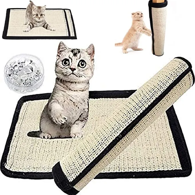 Natural Floor Scratching Pad Rug Sisal Cat Scratch Mat