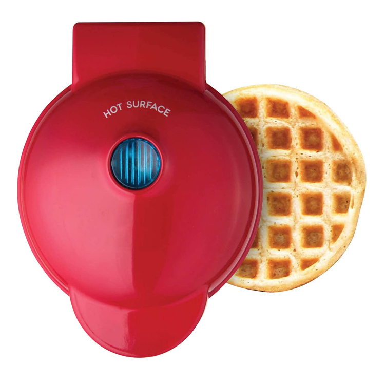 Mini macchina per waffle in acciaio inossidabile antiaderente facile da pulire