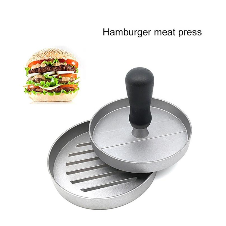 Máquina para hacer hamburguesas de carne con prensa antiadherente para hamburguesas