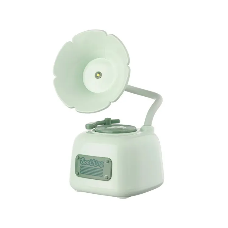 Ornaments Dimmable USB Charge Mini Phonograph Table Lamp