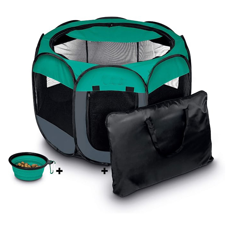Надворешен пренослив преклоплив шатор за кутре за миленичиња за играње