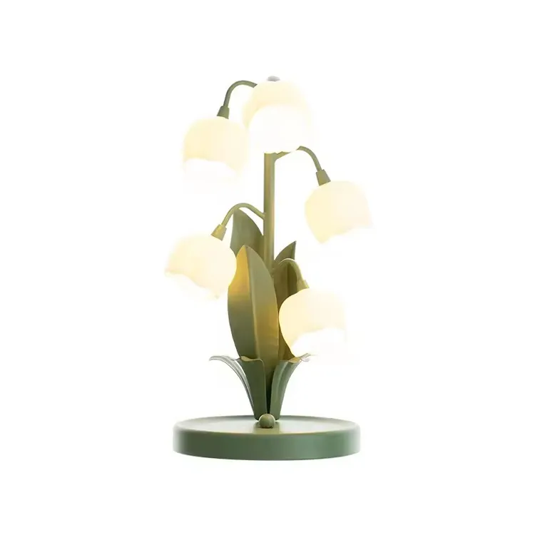 Pastoral skrivbordslampa Design Heterosexuella blombordslampor