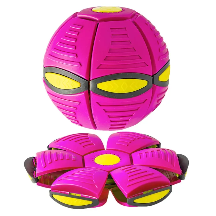 Pet Toy Flying Saucer Magic Ball con luces