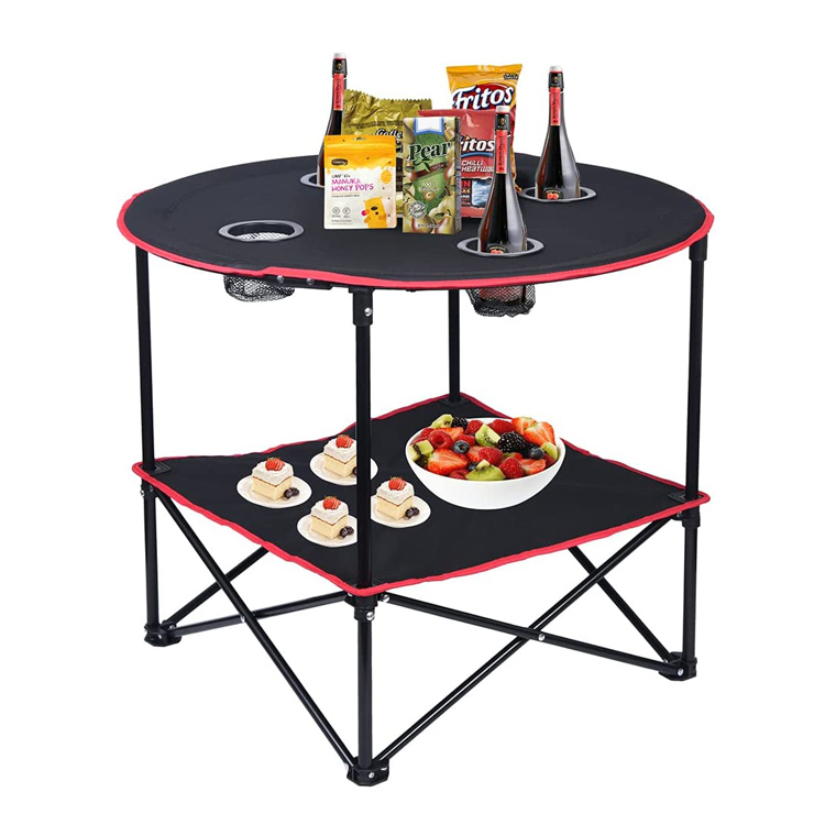 Prenosna lahka zložljiva miza za piknik za kampiranje na plaži