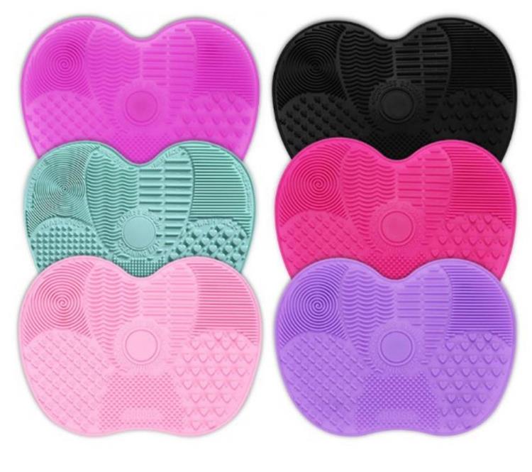 Portable Silicone Makeup Brush Cleaning Mat with Suction Cup