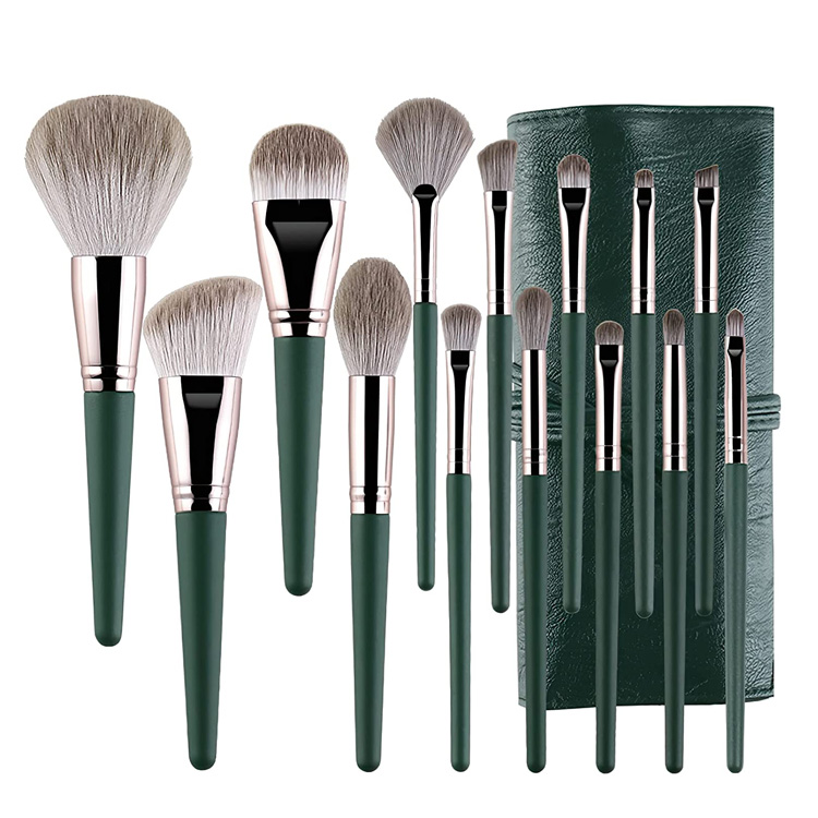 Professional Private Label Synthetic 14 PCS Makeup Brushes
