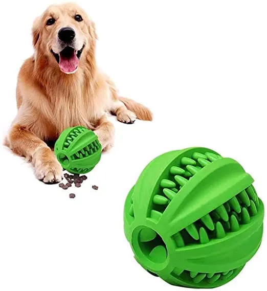 Rubber Interactive Dog Treat Ball