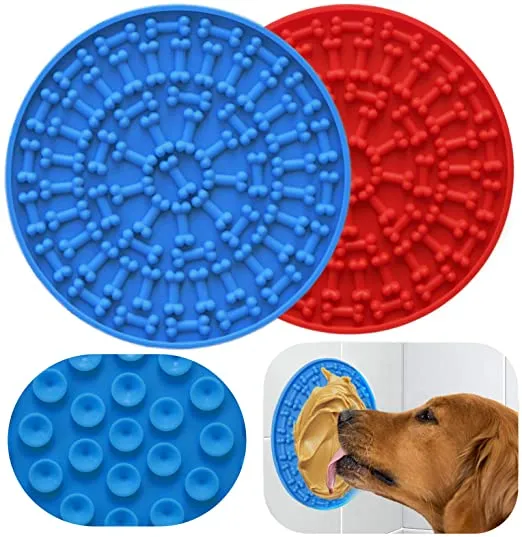 Powolna mata do lizania zwierząt domowych do kąpieli silikonowa mata do lizania dla psa