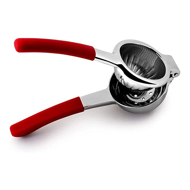 Stainless Steel Lemon Squeezer with Silicone Handle