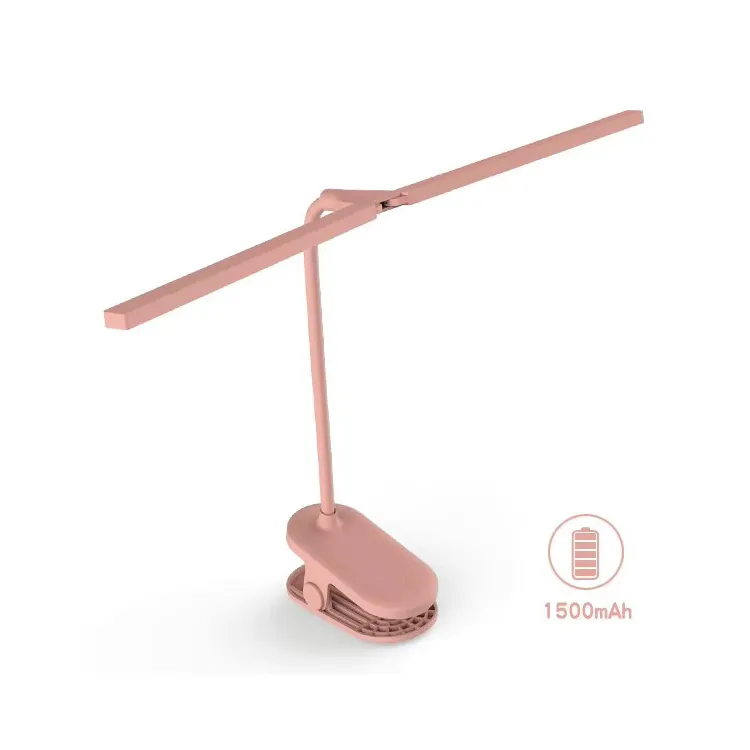 Lámpara de mesa de metal con luz plegable flexible y atenuación continua