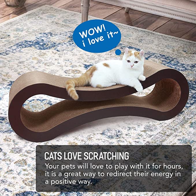 متفوقة Catnip Cardboard Bed Cat Scratcher Lounge - 2 