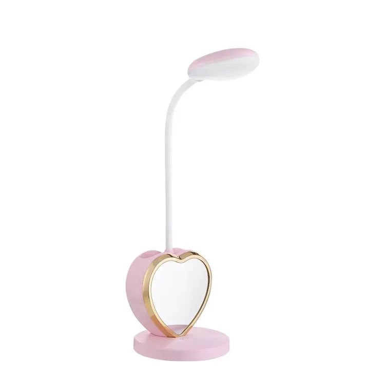 USB Rechargeable Tutul Makeup Mirror Love Table Lamp