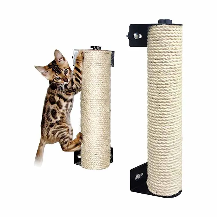 Wall Mount Sisal Scratching Post Cat Claw Climber